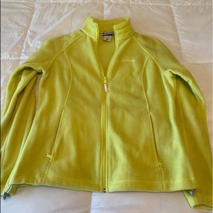 XL Neon Yellow Columbia Jacket